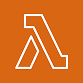 AWS Lambda serverless computing logo for cloud-native apps
