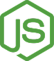 Node.js logo for backend JavaScript and scalable applications