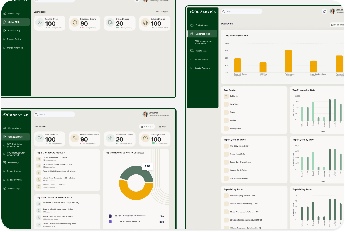 General visual design mockup for UI/UX projects