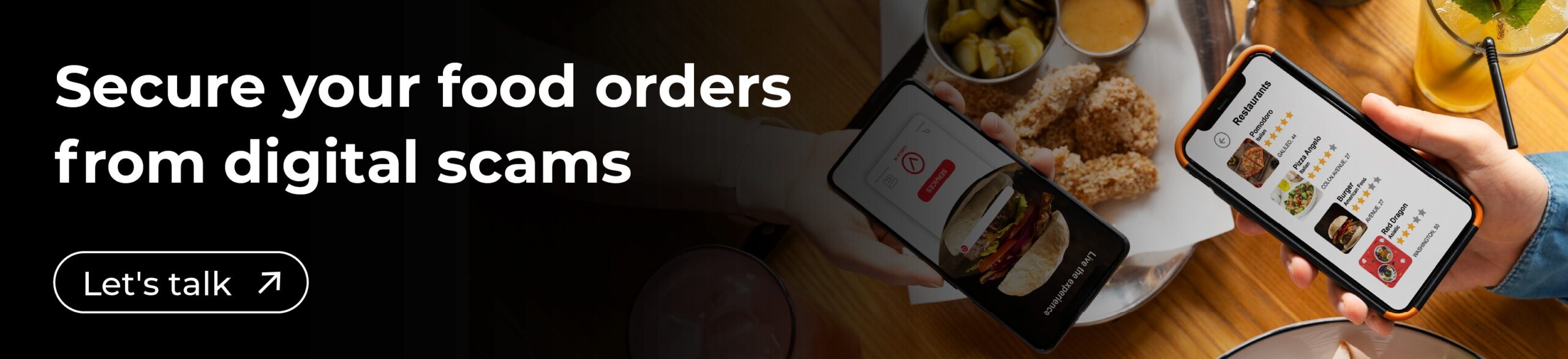 Secure your food orders from digital scams CTA